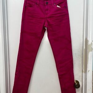 CAbi Women's Fuchsia Skinny Jeans